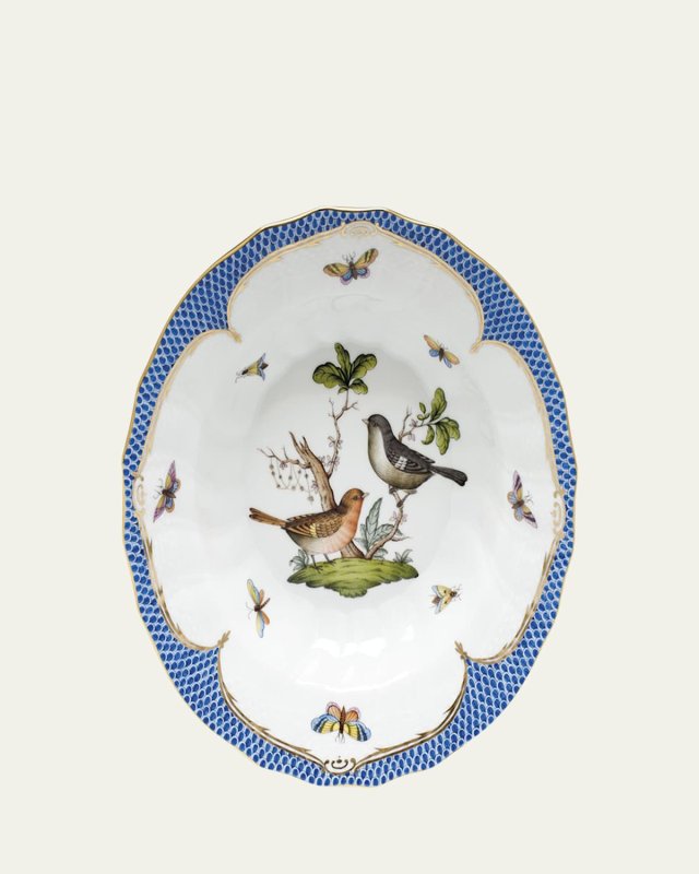Rothschild Blue Motif 05 Rim Soup Bowl